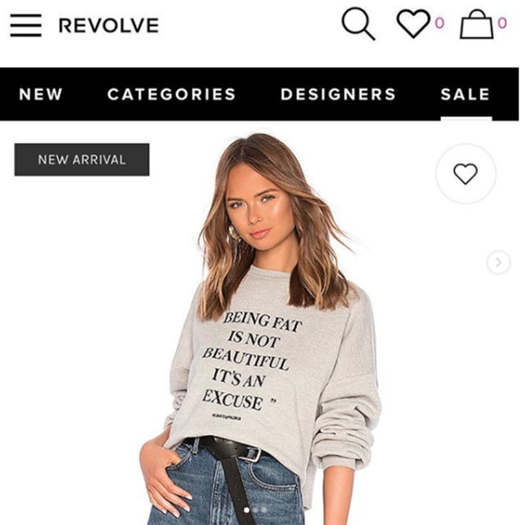 Sweatshirt is now completely gone from Revolve's website