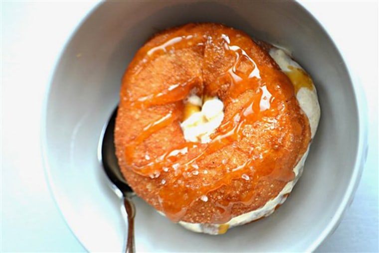 Donut ice cream sandwiches