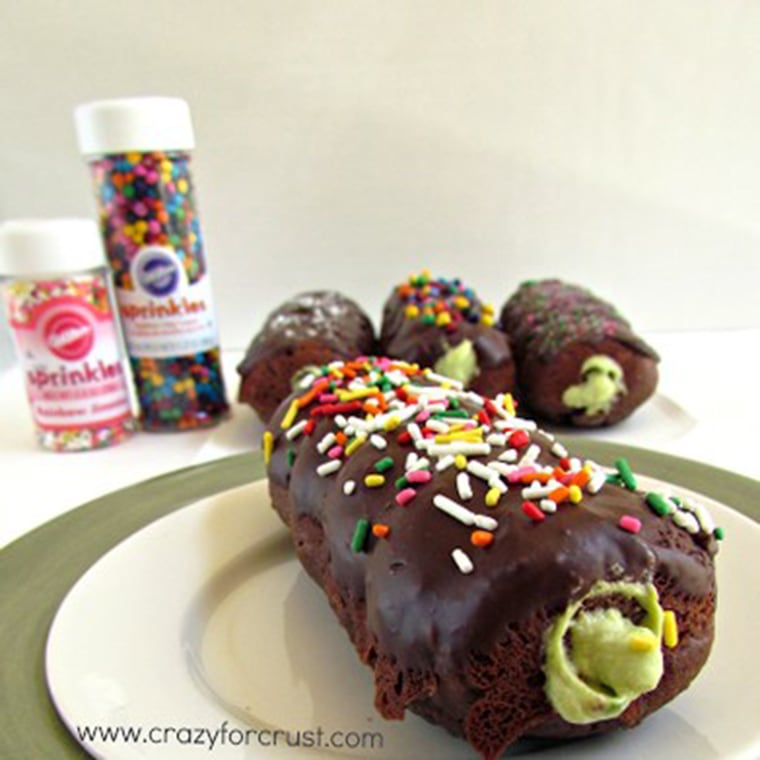 Avocado-filled donuts