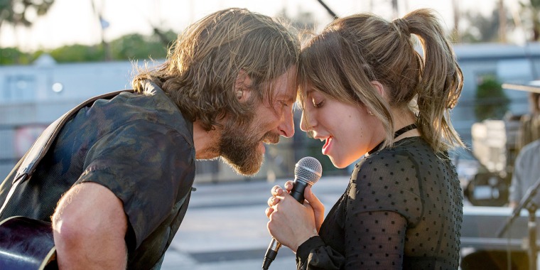 Lady Gaga and Bradley Cooper in "A Star Is Born."