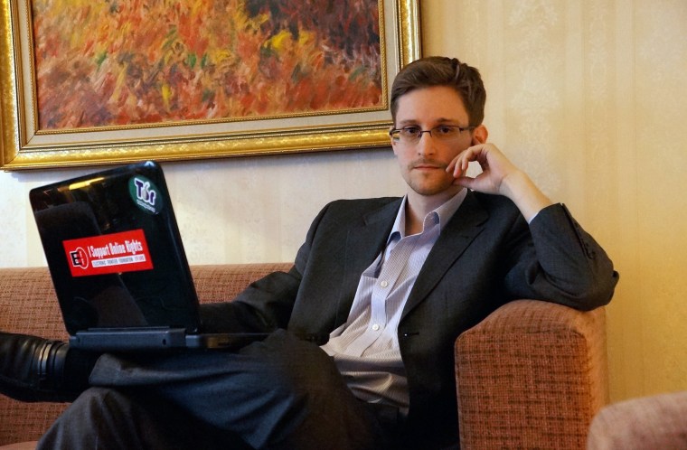 Image: Edward Snowden Gives Interview In Russia