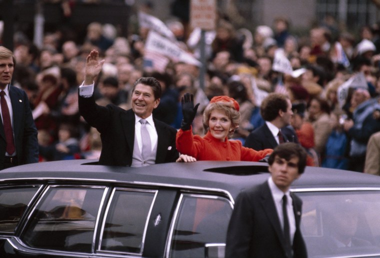 Image: President Ronald Reagan and wife Nancy in 1981