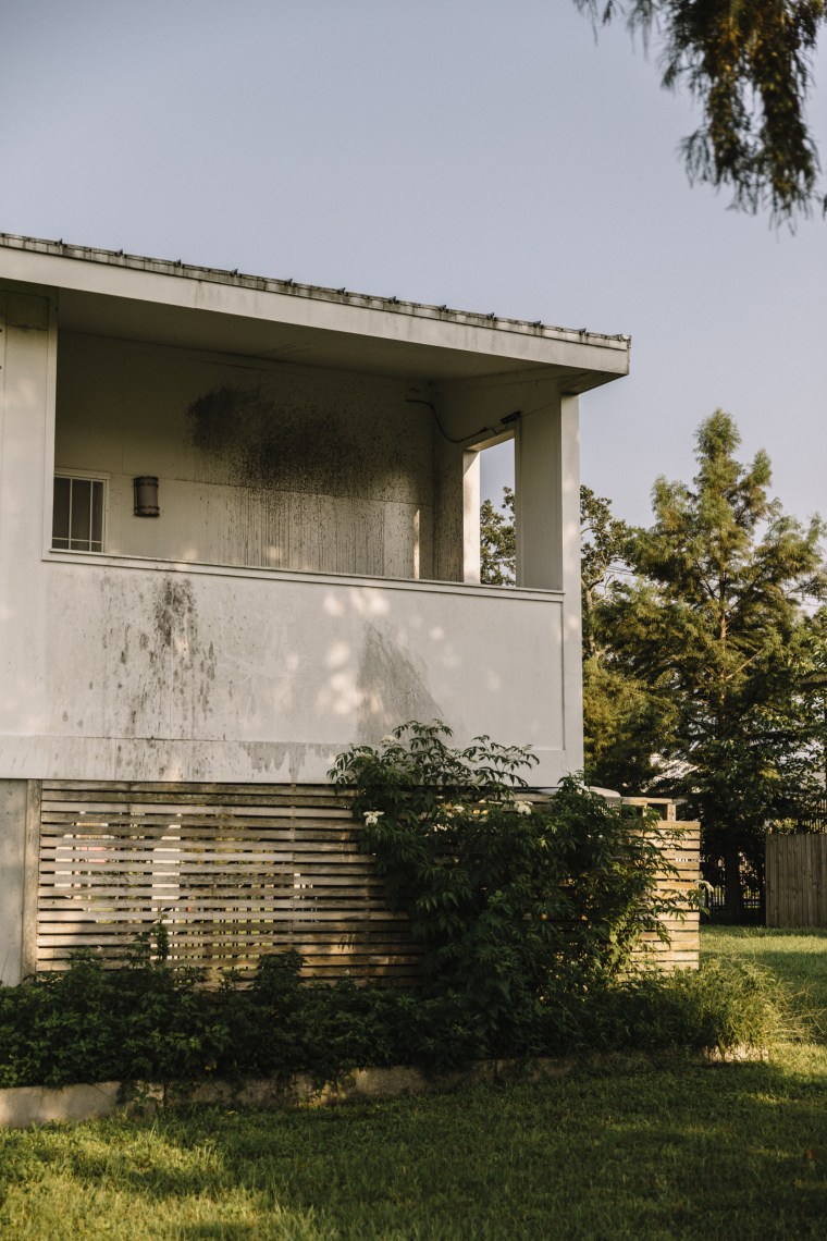 Image: Mildew and mold is visible on a house built by the Make it Right Foundation on Tennessee Street