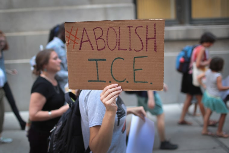 Image: Activists Rally To Abolish ICE And End Immigration Enforcement In Chicago