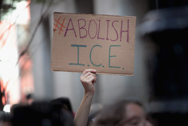 Image: Activists Rally To Abolish ICE And End Immigration Enforcement In Chicago