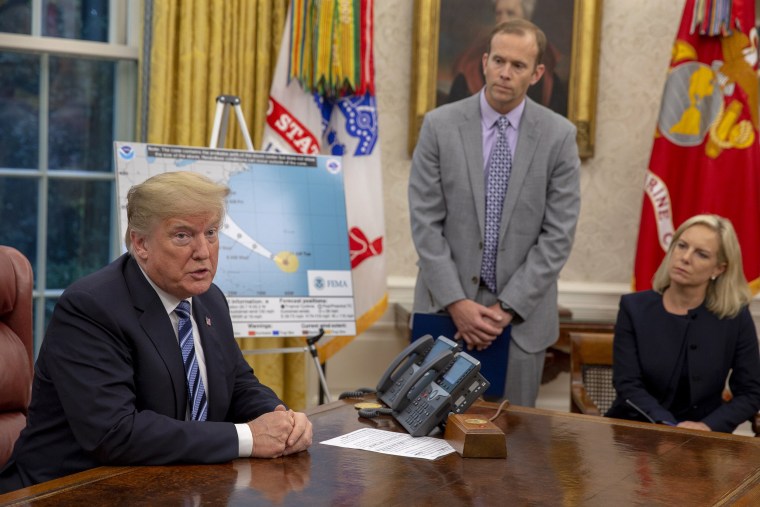 Image: President Donald Trump and FEMA Oval Briefing on Hurricane Florence