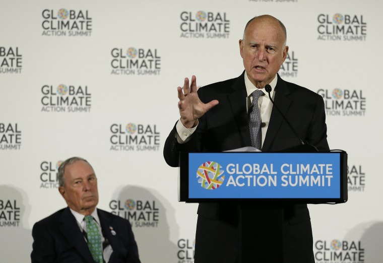 Image: Michael Bloomberg, Jerry Brown