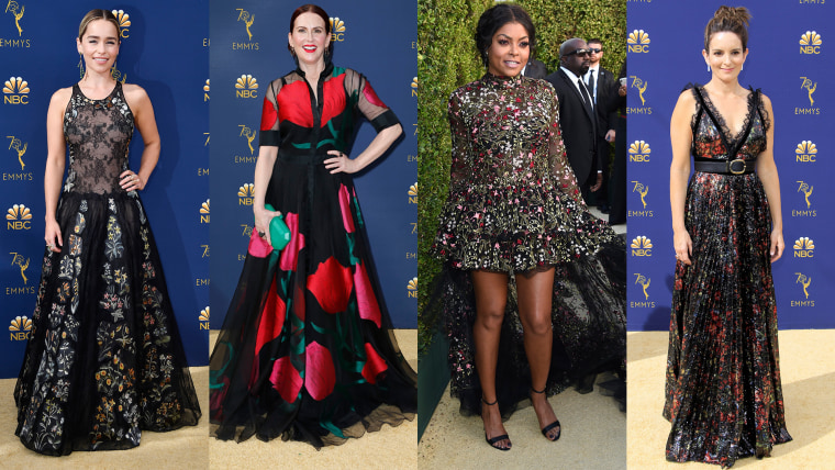 Dark floral trend: Emmy Awards 2018