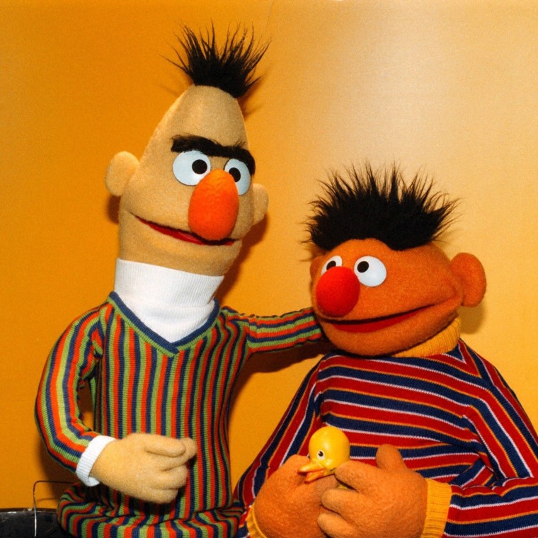 Image: Bert &amp; Ernie, 'Sesamstra?e' ARD, Sesamstrasse,, (Photo by Pet