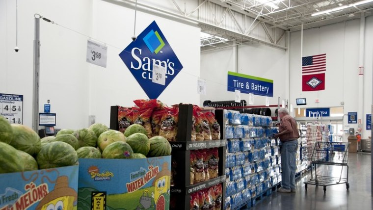 customer shopping at Sam's Club