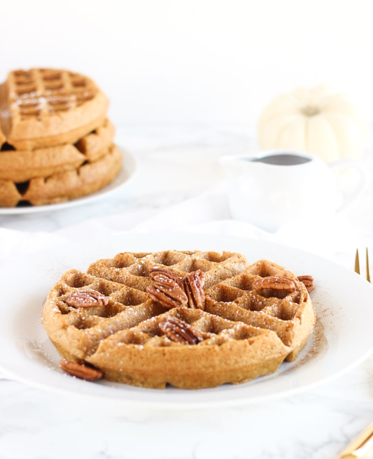 Whole Wheat Pumpkin Waffles