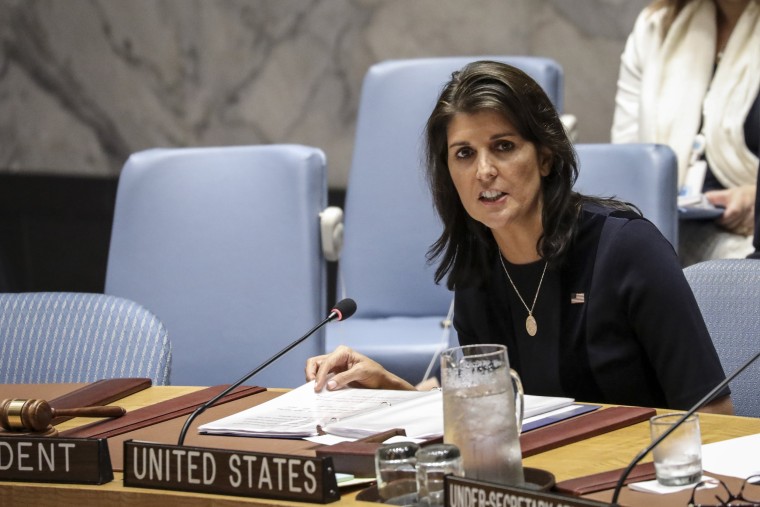 Image: Nikki Haley Chairs UN Security Council Meeting On North Korea Sanctions