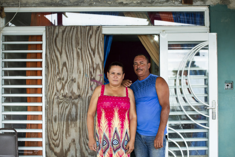 Image: Ramón A. Paez Marte and Sol D. Reyes Perez in their home