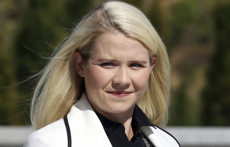 Image: Elizabeth Smart arrives for a news conference Thursday, Sept. 13, 2018, in Salt Lake City