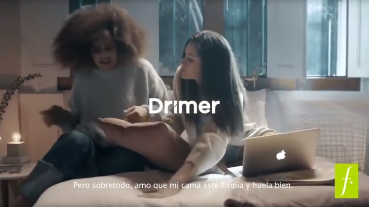 Image: A mattress commercial for the Saga Falabella department store has caused a controversy in Peru over its racial overtones