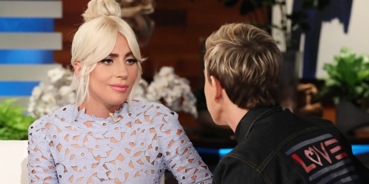 Leading lady of "A Star Is Born" Lady Gaga sits down for an exclusive TV interview on "The Ellen DeGeneres Show" on September 27, 2018.