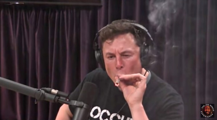 Elon Musk appears to smoke marijuana on Joe Rogan's podcast