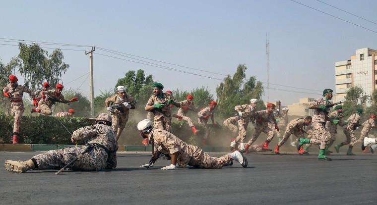 Image: Iran military parade attack