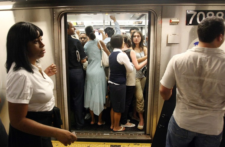 Image: Crowded NYC Subway