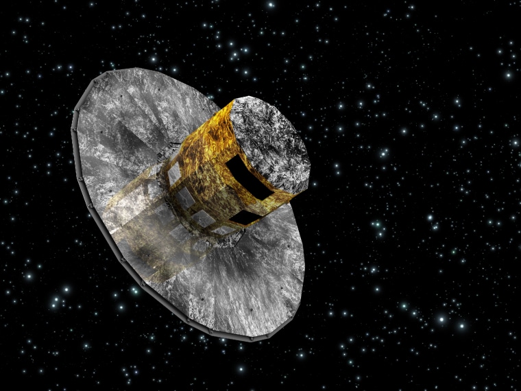 An artist's impression of the Gaia spacecraft.