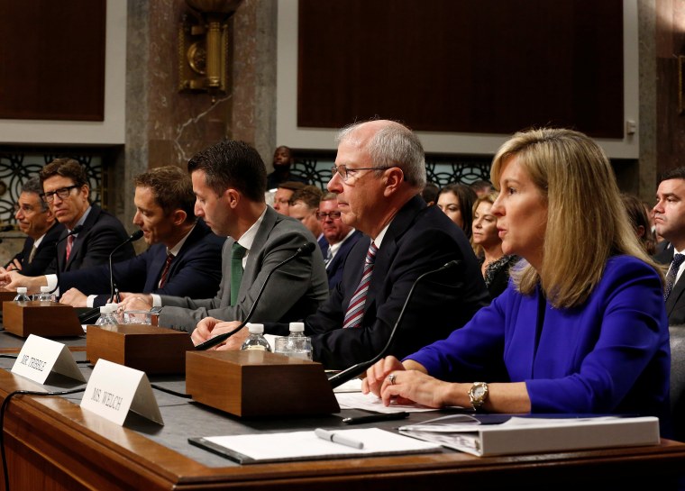 Image: Executives from AT&T, Amazon, Google, Apple and Twitter testify about safeguards for consumer data privacy in Washington
