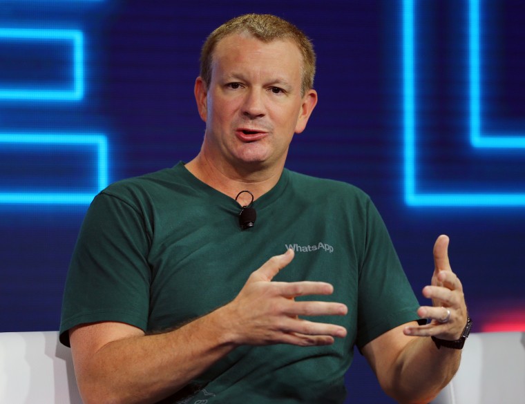 Brian Acton speaks at the WSJD Live conference in Laguna Beach