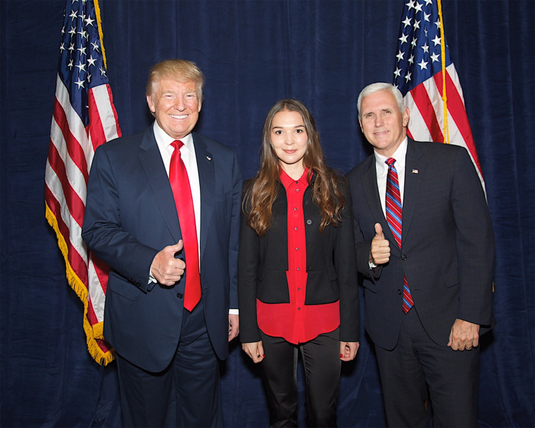 Image: Svetlana Stanovkina, Donald Trump, Mike Pence