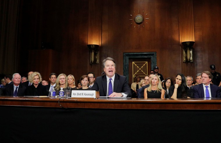 Image: U.S. Supreme Court nominee Kavanaugh testifies before a Senate Judiciary Committee confirmation hearing on Capitol Hill in Washington