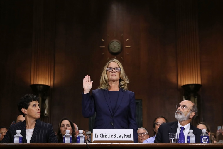 Image: Dr. Christine Blasey Ford And Supreme Court Nominee Brett Kavanaugh Testify To Senate Judiciary Committee