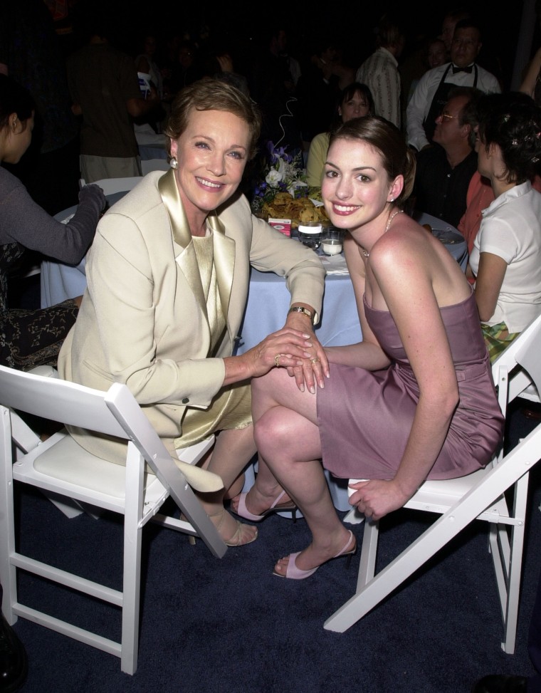 Anne Hathaway writes sweet note to Julie Andrews