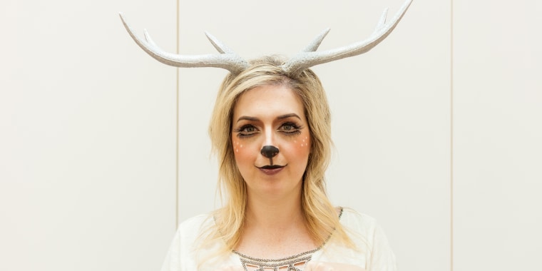 deer makeup, deer Halloween costume, Halloween makeup ideas, Halloween makeup tutorial, deer costume