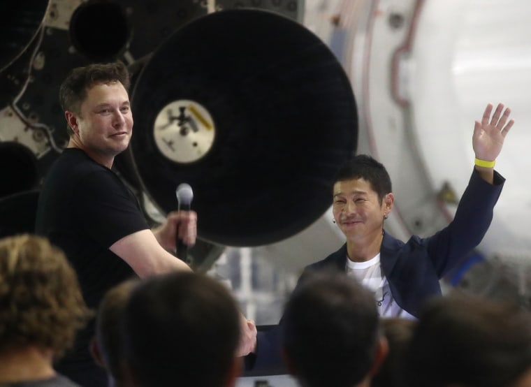Image: SpaceX CEO Elon Musk Announces First Private Passenger flight To The Moon