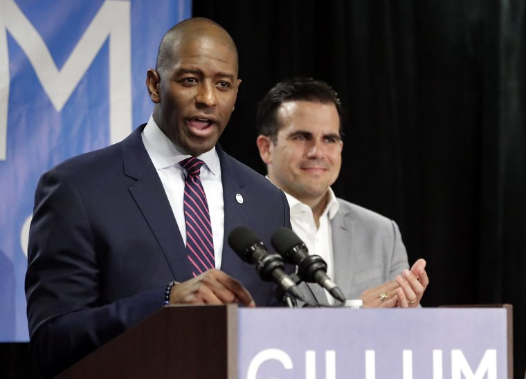 Image: Andrew Gillum, Ricardo Rossello