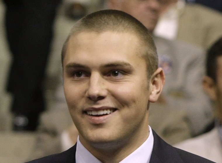 Image: Track Palin, son of Sarah Palin during the Republican National Convention
