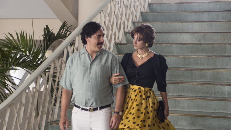 Actor Javier Bardem plays Pablo Escobar and actress Penelope Cruz plays Virginia Vallejo in the film 'Loving Pablo.'