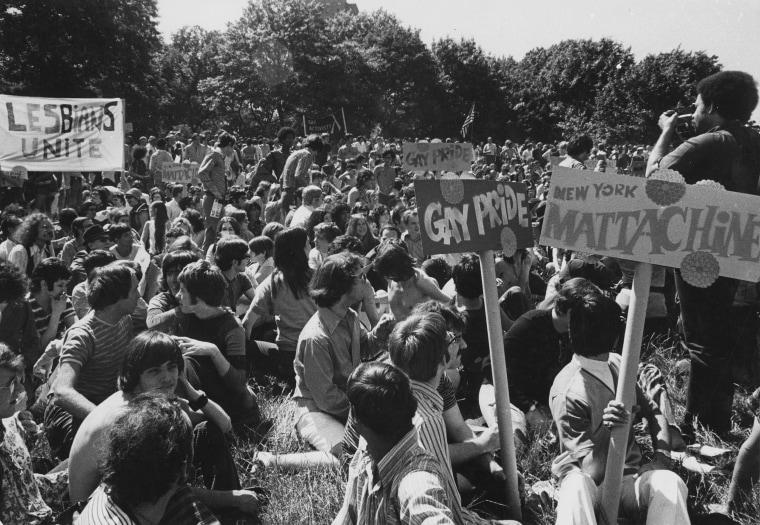 Gay "Be-In" at Sheep Meadow, Central Park in New York