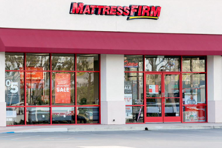 Image: A Mattress Firm store, a brand owned by Steinhoff, in Encinitas, California on Jan. 25, 2018.