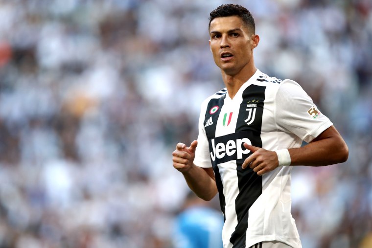 Image: Juventus' Portuguese forward Cristiano Ronaldo looks on during the Italian Series A football match Juventus vs Napoli at the Juventus stadium in Turin on Sept. 29, 2018.
