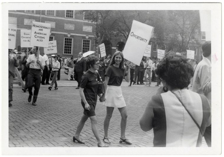 Reminder Day picketing at Independence Hall, Philadelphia on July 4, 1969.