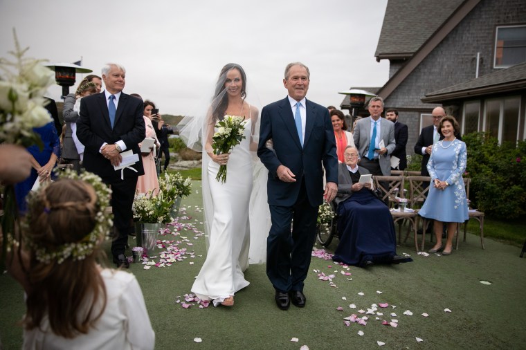 Barbara Bush and George W. Bush