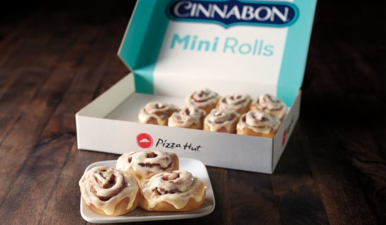 Cinnabon Mini Rolls at Pizza Hut