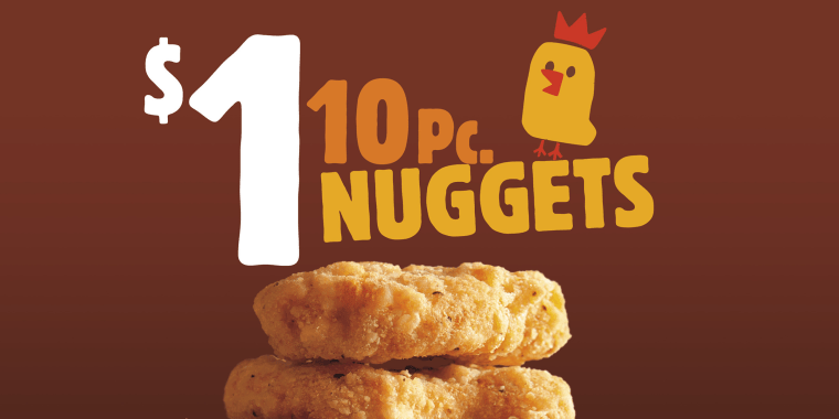 BK's press release about their 10-piece chicken nugget deal for $1