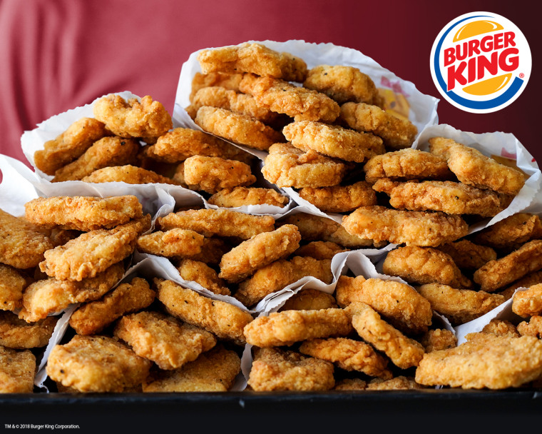 Behold one of the largest chicken nugget meals of all time. 