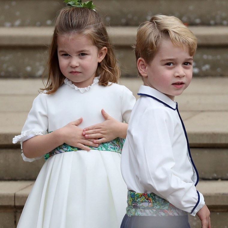 Prince George and his sister Princess Charlotte