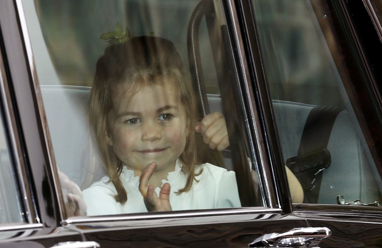 Princess Charlotte waves