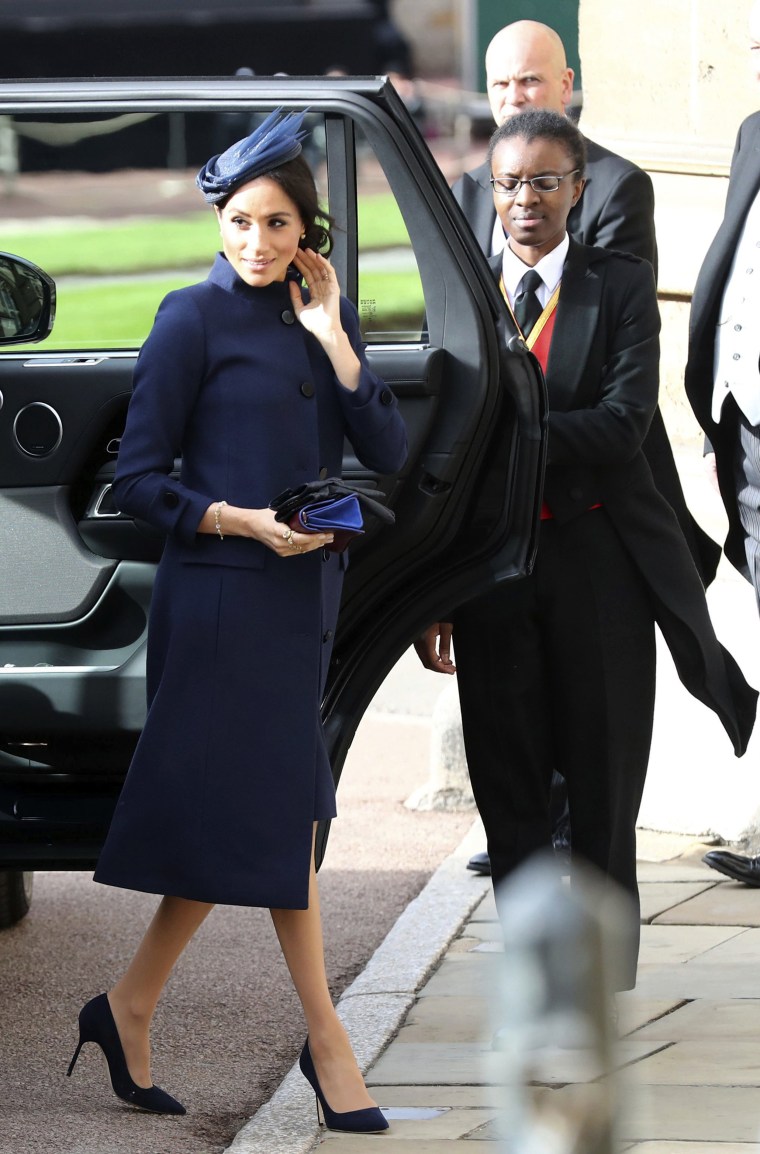 Kate and Meghan at the royal wedding