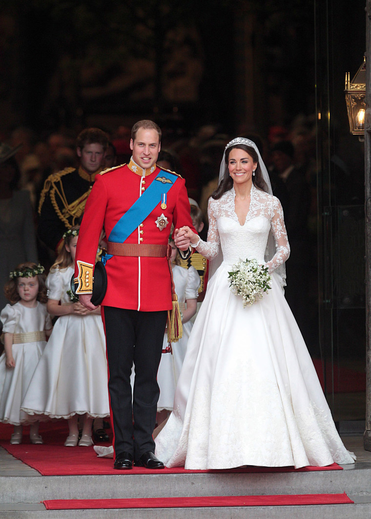 Prince William and Catherine, Duchess of Cambridge at their wedding