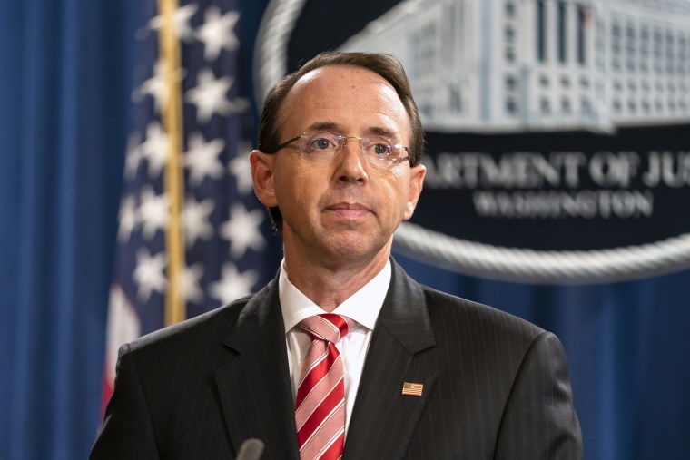 Image: Deputy Attorney General Rod Rosenstein