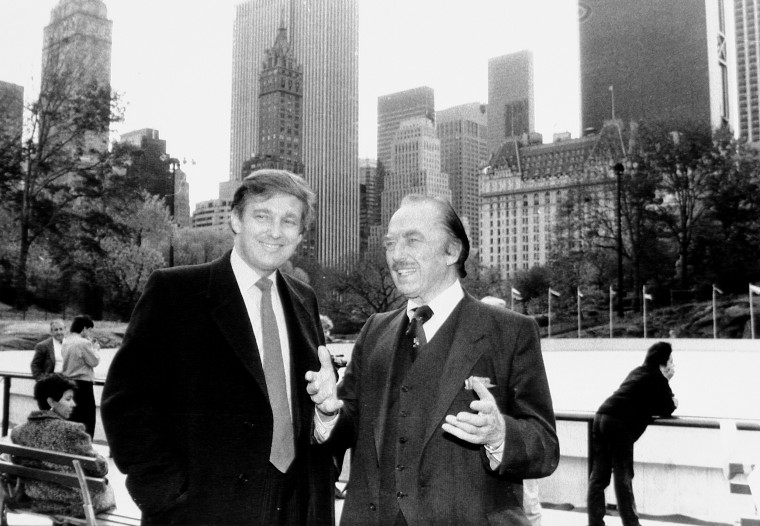 Image: Donald Trump and father Fred Trump at opening of Wollman Rin