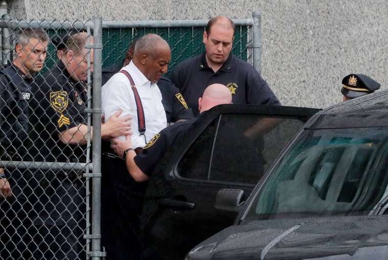 Image: Actor and comedian Bill Cosby leaves the Montgomery County Courthouse after sentencing in his sexual assault trial in Norristown